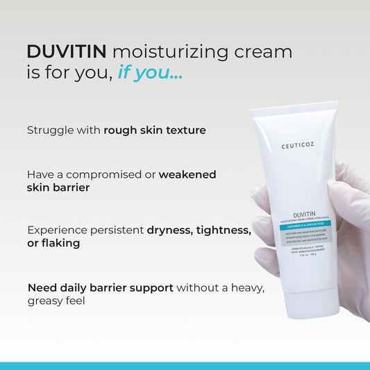 Duvitin Ceramide III Moisturizing Cream | Barrier Repair, Very Dry Skin