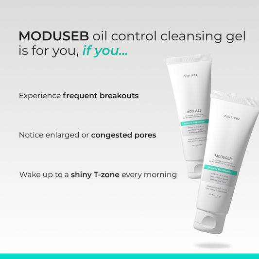 Moduseb Oil Control Cleansing Gel | Sebum Regulation, Deep Pore Cleanse