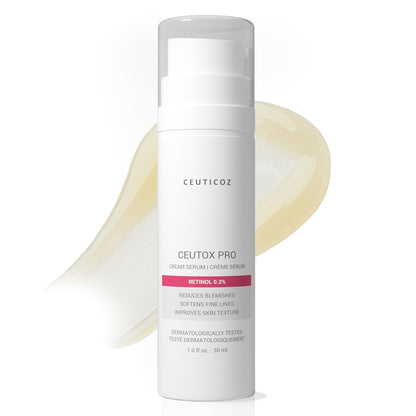 Ceutox Pro 0.3% Retinol Cream Serum | Collagen Support, Even Tone