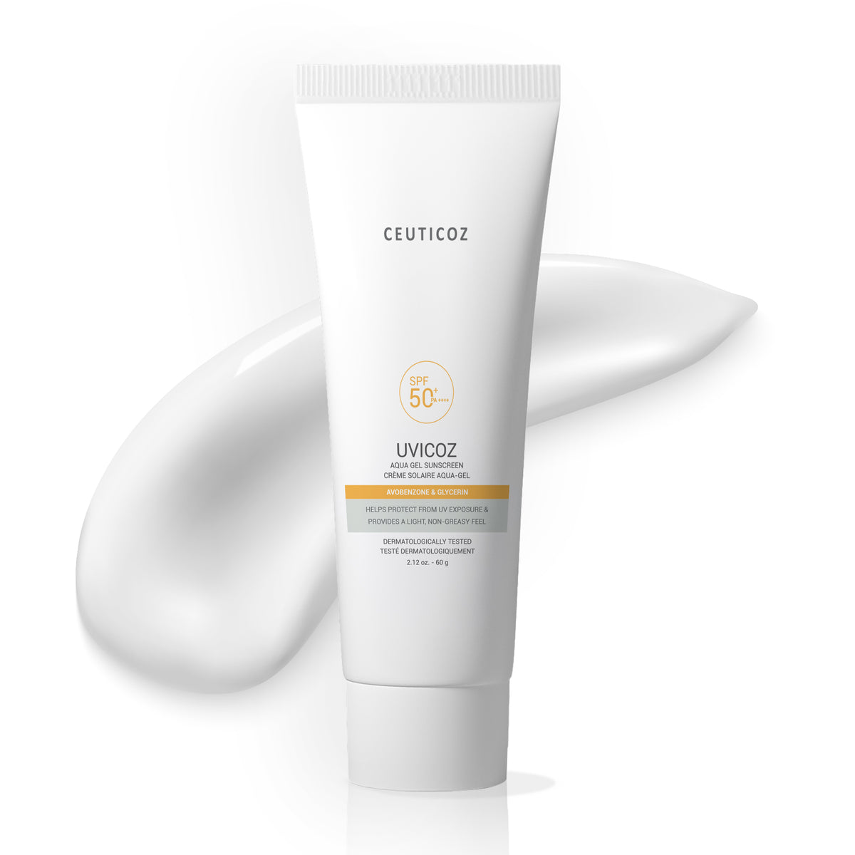 Uvicoz Aqua Gel Sunscreen SPF 50+ PA++++ | No White Cast, Water Light