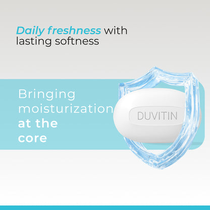 Duvitin Moisturizing Soap Pack of 4 | Non Drying Cleansing Bar