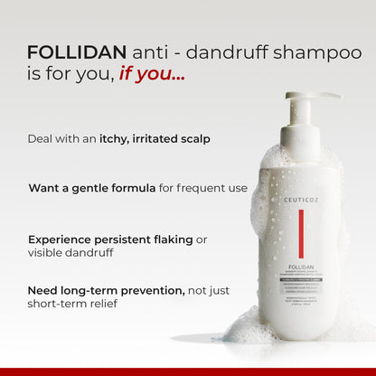 Follidan Anti Dandruff Shampoo | Flake Control & Scalp Relief