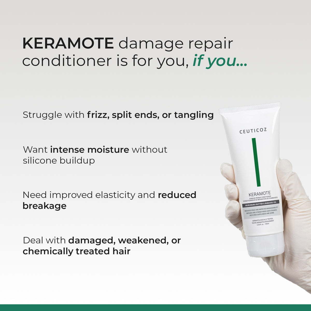Keramote Damage Repair Conditioner | Frizz & Breakage Control