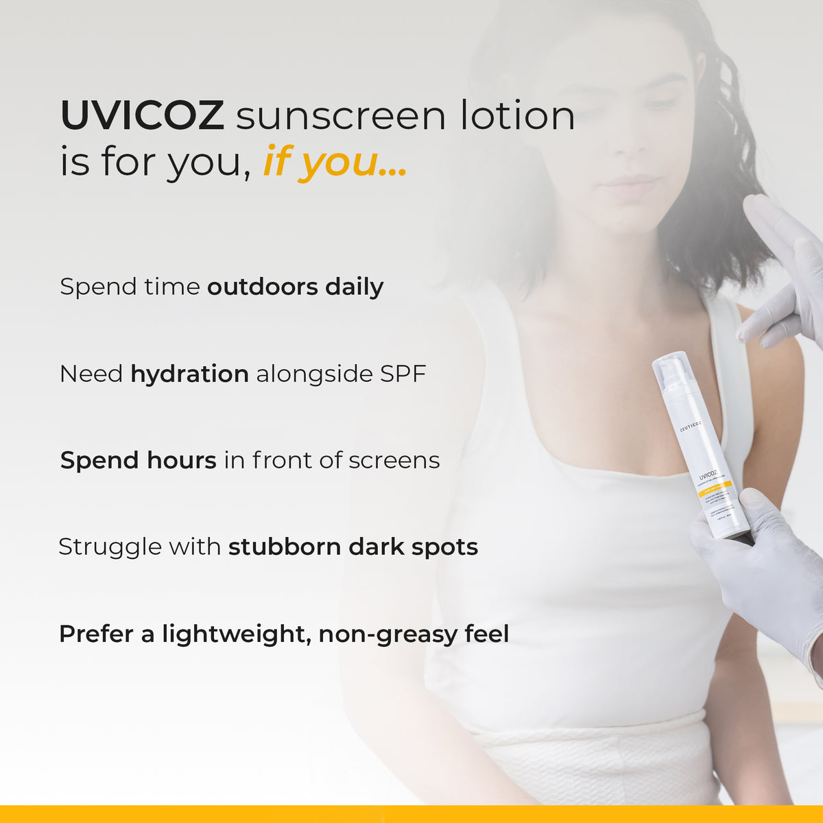 Uvicoz Sunscreen Lotion SPF 50+ PA++++ | Lightweight Daily UV Protection