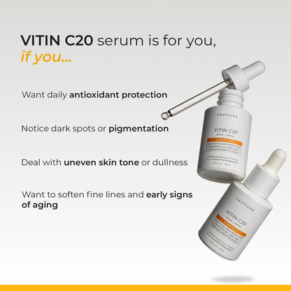 Vitin C20 Serum 20% Vitamin C | Tone Correction, Antioxidant Defence