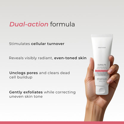 Curalite Glycolic Acid Exfoliating Facewash | Texture & Dullness