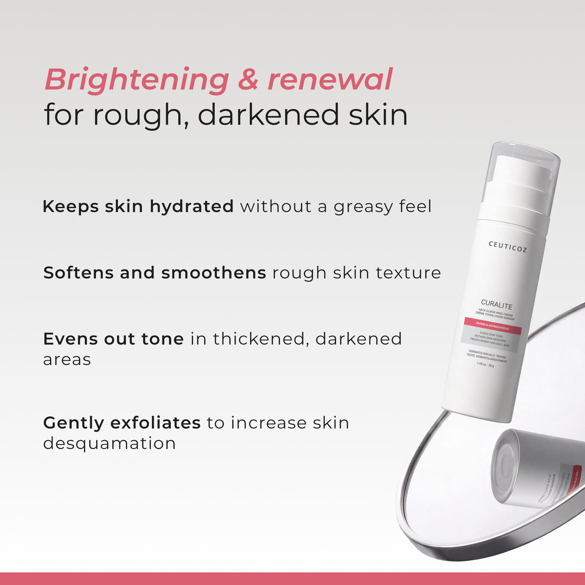 Curalite Neck Elbow Knee Cream | Dark Patch Correction for Body
