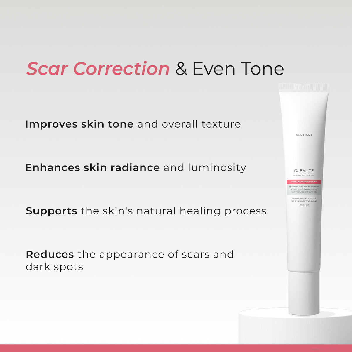 Curalite Scar Gel | Acne Scar & Mark Appearance Reduction