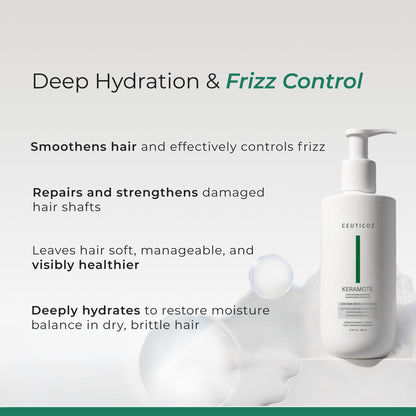 Keramote Sulfate Free Moisturizing Shampoo | Care for Dry, Damaged Hair