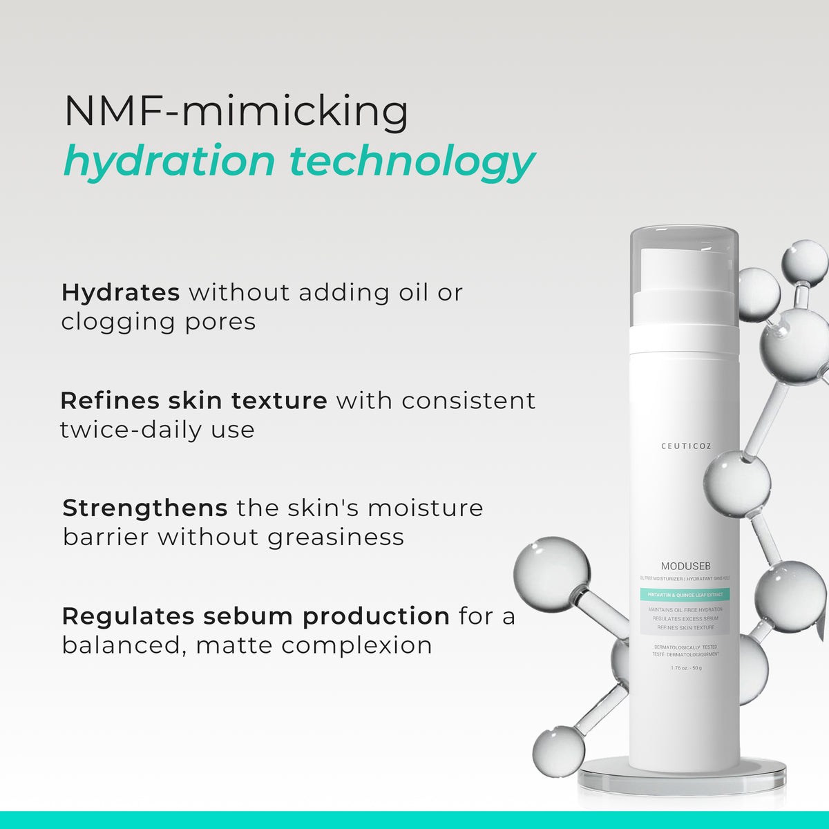 Moduseb Oil Free Moisturizer | Non Comedogenic Hydration for Oily Skin