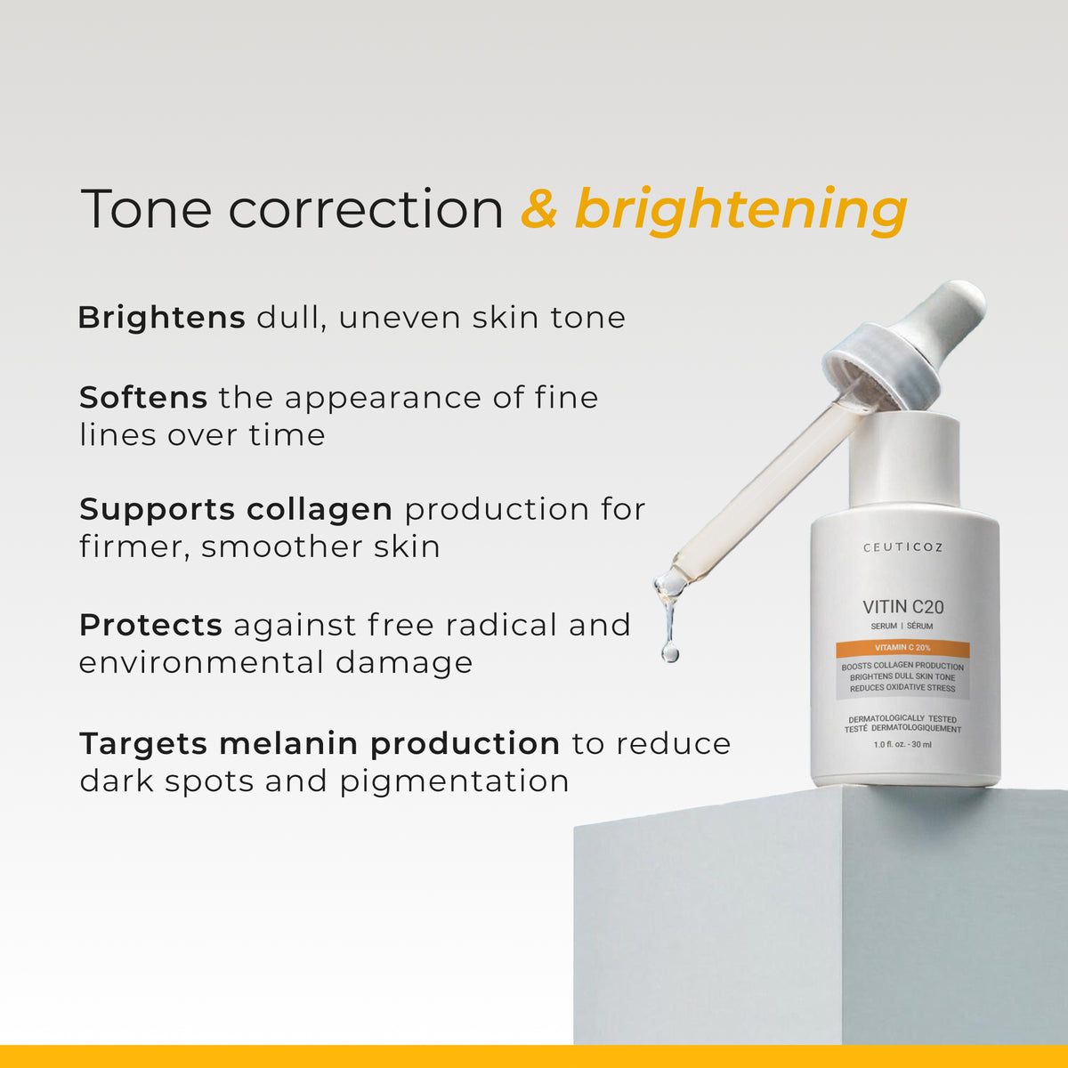 Vitin C20 Serum 20% Vitamin C | Tone Correction, Antioxidant Defence