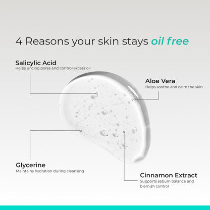 Moduseb Oil Control Cleansing Gel | Sebum Regulation, Deep Pore Cleanse