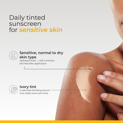 Ceuticoz Clear Zinc Tinted Sunscreen Lotion SPF 50+ | Dry Skin, PA++++