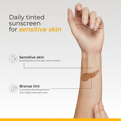 Ceuticoz Clear Zinc Tinted Sunscreen Gel SPF 50+ | Oily Skin, PA++++