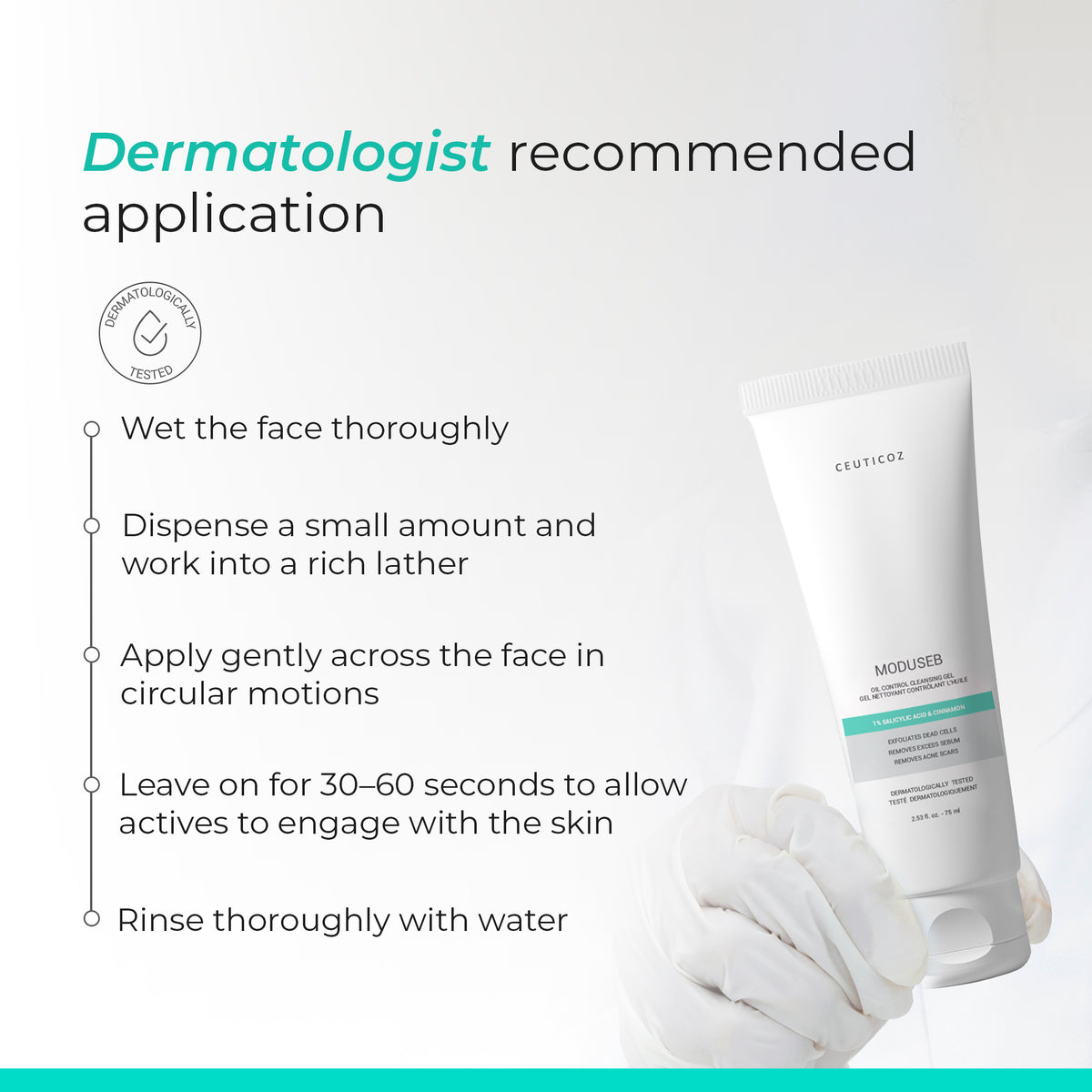 Moduseb Oil Control Cleansing Gel | Sebum Regulation, Deep Pore Cleanse