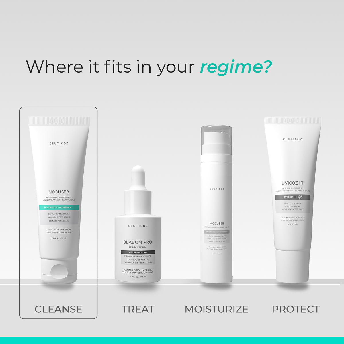 Moduseb Oil Control Cleansing Gel | Sebum Regulation, Deep Pore Cleanse