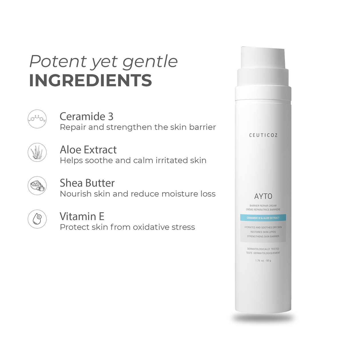 Ayto Barrier Repair Cream | Soothing Barrier Support, Sensitive Skin