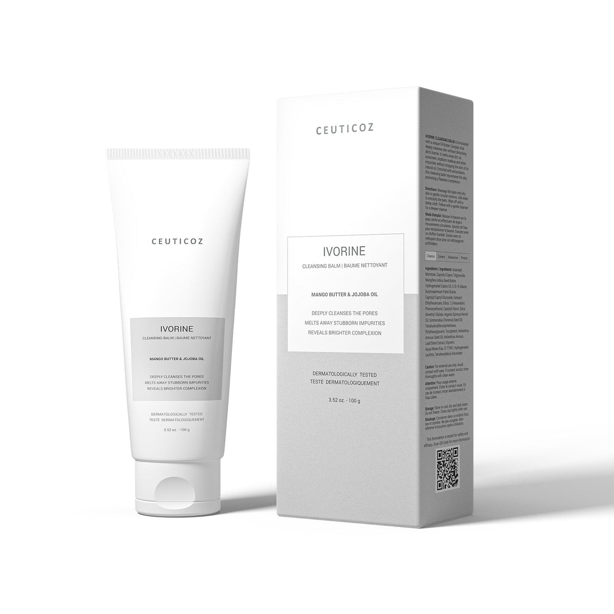 Ivorine Cleansing Balm | Makeup & Sunscreen Removal, Non Stripping